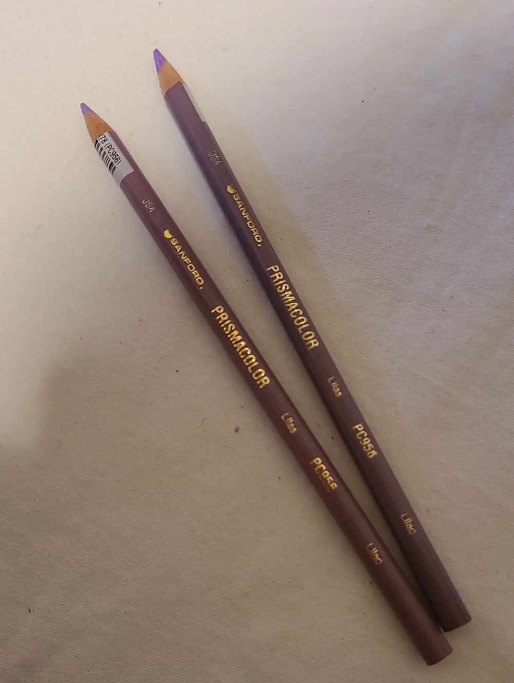 Prismacolor 956 Lilac Discontinued Colored Pencils Vintage Purple Drawing Art